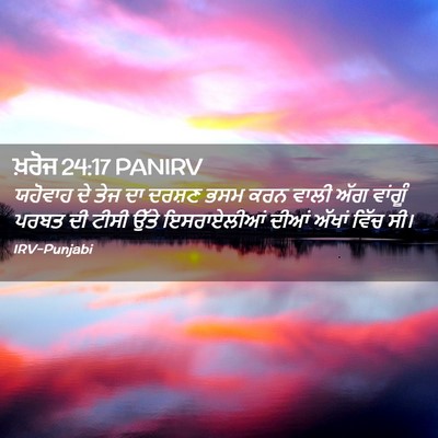 Picture 02 - ਖ਼ਰੋਜ 24:17 PANIRV - ਯਹੋਵਾਹ ਦੇ ਤੇਜ ਦਾ - Bible Verse Picture