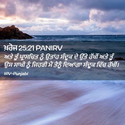 Picture 02 - ਖ਼ਰੋਜ 25:21 PANIRV - ਅਤੇ ਤੂੰ ਪ੍ਰਾਸਚਿਤ - Bible Verse Picture