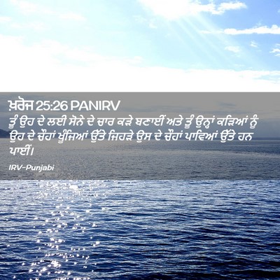 Picture 02 - ਖ਼ਰੋਜ 25:26 PANIRV - ਤੂੰ ਉਹ ਦੇ ਲਈ ਸੋਨੇ - Bible Verse Picture