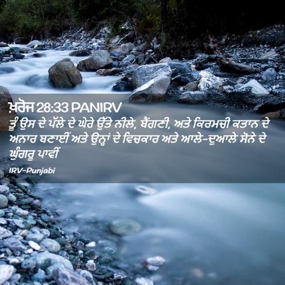 Picture 02 - ਖ਼ਰੋਜ 28:33 PANIRV - ਤੂੰ ਉਸ ਦੇ ਪੱਲੇ ਦੇ - Bible Verse Picture