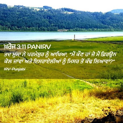 Picture 02 - ਖ਼ਰੋਜ 3:11 PANIRV - ਤਦ ਮੂਸਾ ਨੇ - Bible Verse Picture