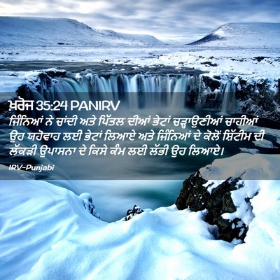 Picture 02 - ਖ਼ਰੋਜ 35:24 PANIRV - ਜਿੰਨਿਆਂ ਨੇ ਚਾਂਦੀ - Bible Verse Picture