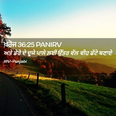 Picture 02 - ਖ਼ਰੋਜ 36:25 PANIRV - ਅਤੇ ਡੇਰੇ ਦੇ ਦੂਜੇ - Bible Verse Picture