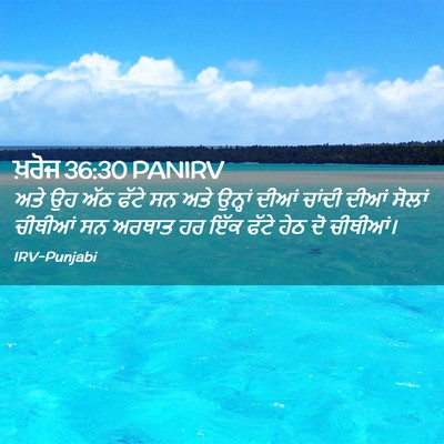 Picture 02 - ਖ਼ਰੋਜ 36:30 PANIRV - ਅਤੇ ਉਹ ਅੱਠ ਫੱਟੇ ਸਨ - Bible Verse Picture