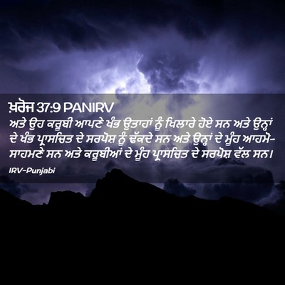 Picture 02 - ਖ਼ਰੋਜ 37:9 PANIRV - ਅਤੇ ਉਹ ਕਰੂਬੀ ਆਪਣੇ - Bible Verse Picture
