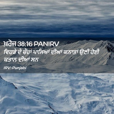Picture 02 - ਖ਼ਰੋਜ 38:16 PANIRV - ਵਿਹੜੇ ਦੇ ਚੌਹਾਂ - Bible Verse Picture