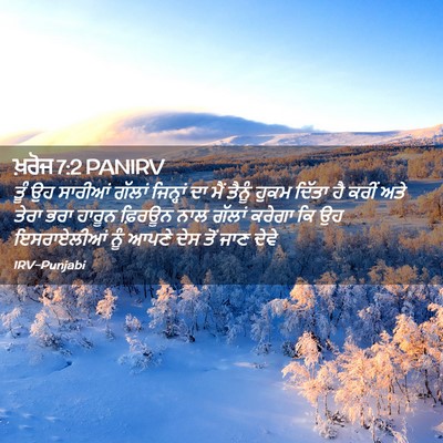 Picture 02 - ਖ਼ਰੋਜ 7:2 PANIRV - ਤੂੰ ਉਹ ਸਾਰੀਆਂ - Bible Verse Picture