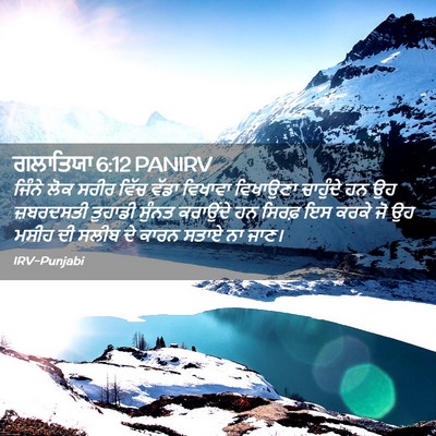 Picture 02 - ਗਲਾਤਿਯਾ 6:12 PANIRV - ਜਿੰਨੇ ਲੋਕ ਸਰੀਰ - Bible Verse Picture