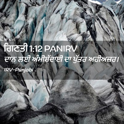 Picture 02 - ਗਿਣਤੀ 1:12 PANIRV - ਦਾਨ ਲਈ ਅੰਮੀਸ਼ੱਦਾਈ - Bible Verse Picture
