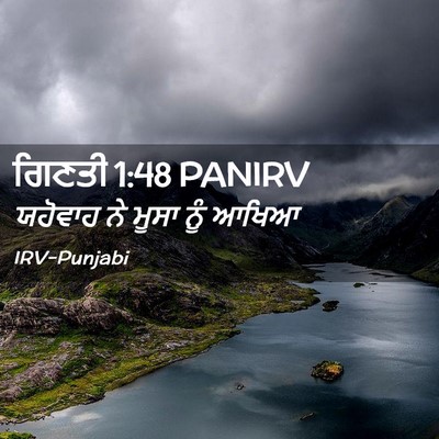 Picture 02 - ਗਿਣਤੀ 1:48 PANIRV - ਯਹੋਵਾਹ ਨੇ ਮੂਸਾ ਨੂੰ - Bible Verse Picture