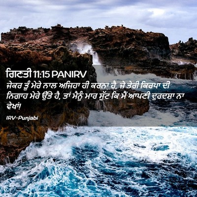 Picture 02 - ਗਿਣਤੀ 11:15 PANIRV - ਜੇਕਰ ਤੂੰ ਮੇਰੇ ਨਾਲ - Bible Verse Picture