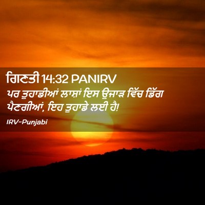 Picture 02 - ਗਿਣਤੀ 14:32 PANIRV - ਪਰ ਤੁਹਾਡੀਆਂ - Bible Verse Picture