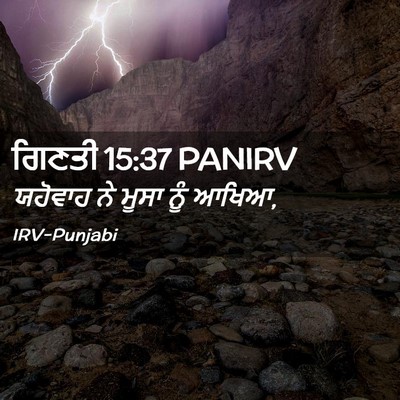 Picture 02 - ਗਿਣਤੀ 15:37 PANIRV - ਯਹੋਵਾਹ ਨੇ ਮੂਸਾ ਨੂੰ - Bible Verse Picture
