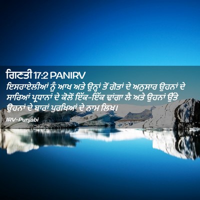 Picture 02 - ਗਿਣਤੀ 17:2 PANIRV - ਇਸਰਾਏਲੀਆਂ ਨੂੰ ਆਖ - Bible Verse Picture