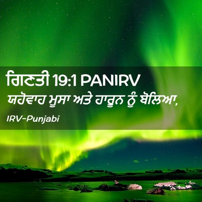 Picture 02 - ਗਿਣਤੀ 19:1 PANIRV - ਯਹੋਵਾਹ ਮੂਸਾ ਅਤੇ - Bible Verse Picture