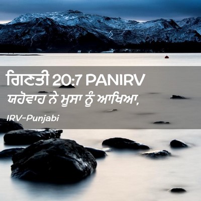 Picture 02 - ਗਿਣਤੀ 20:7 PANIRV - ਯਹੋਵਾਹ ਨੇ ਮੂਸਾ ਨੂੰ - Bible Verse Picture