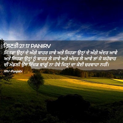 Picture 02 - ਗਿਣਤੀ 27:17 PANIRV - ਜਿਹੜਾ ਉਨ੍ਹਾਂ ਦੇ - Bible Verse Picture