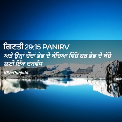 Picture 02 - ਗਿਣਤੀ 29:15 PANIRV - ਅਤੇ ਉਨ੍ਹਾਂ ਚੌਦਾਂ - Bible Verse Picture