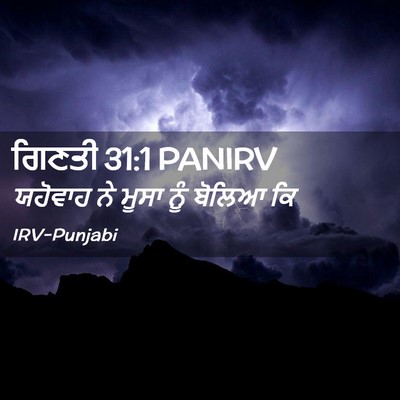 Picture 02 - ਗਿਣਤੀ 31:1 PANIRV - ਯਹੋਵਾਹ ਨੇ ਮੂਸਾ ਨੂੰ - Bible Verse Picture