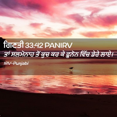 Picture 02 - ਗਿਣਤੀ 33:42 PANIRV - ਤਾਂ ਸਲਮੋਨਾਹ ਤੋਂ - Bible Verse Picture