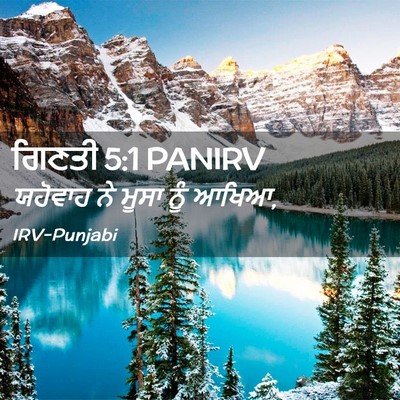Picture 02 - ਗਿਣਤੀ 5:1 PANIRV - ਯਹੋਵਾਹ ਨੇ ਮੂਸਾ ਨੂੰ - Bible Verse Picture