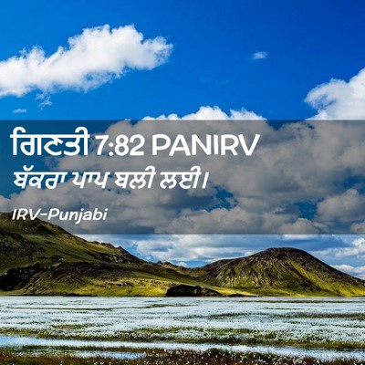 Picture 02 - ਗਿਣਤੀ 7:82 PANIRV - ਬੱਕਰਾ ਪਾਪ ਬਲੀ - Bible Verse Picture