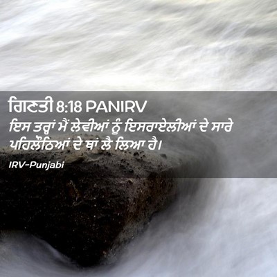 Picture 02 - ਗਿਣਤੀ 8:18 PANIRV - ਇਸ ਤਰ੍ਹਾਂ ਮੈਂ - Bible Verse Picture