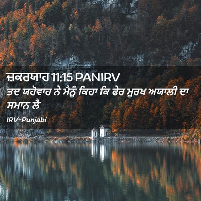 Picture 02 - ਜ਼ਕਰਯਾਹ 11:15 PANIRV - ਤਦ ਯਹੋਵਾਹ ਨੇ ਮੈਨੂੰ - Bible Verse Picture