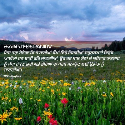 Picture 02 - ਜ਼ਕਰਯਾਹ 14:16 PANIRV - ਇਸ ਤਰ੍ਹਾਂ ਹੋਵੇਗਾ - Bible Verse Picture