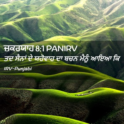 Picture 02 - ਜ਼ਕਰਯਾਹ 8:1 PANIRV - ਤਦ ਸੈਨਾਂ ਦੇ ਯਹੋਵਾਹ - Bible Verse Picture