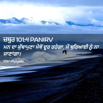 Picture 02 - ਜ਼ਬੂਰ 101:4 PANIRV - ਮਨ ਦਾ ਕੁੱਬਾਪੁਣਾ - Bible Verse Picture