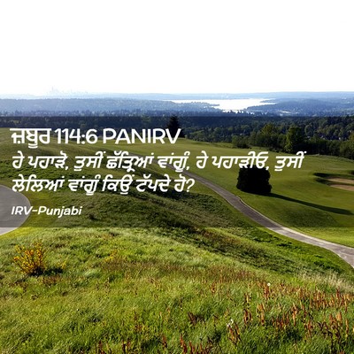Picture 02 - ਜ਼ਬੂਰ 114:6 PANIRV - ਹੇ ਪਹਾੜੋ, ਤੁਸੀਂ - Bible Verse Picture