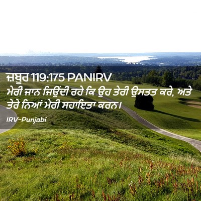 Picture 02 - ਜ਼ਬੂਰ 119:175 PANIRV - ਮੇਰੀ ਜਾਨ ਜਿਉਂਦੀ - Bible Verse Picture
