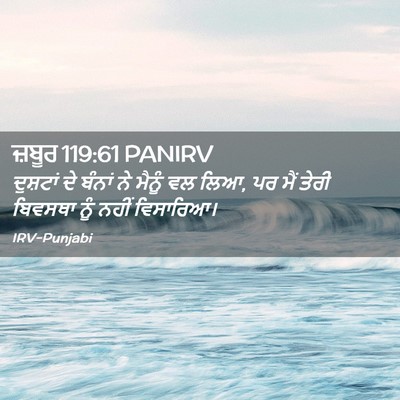Picture 02 - ਜ਼ਬੂਰ 119:61 PANIRV - ਦੁਸ਼ਟਾਂ ਦੇ ਬੰਨਾਂ - Bible Verse Picture