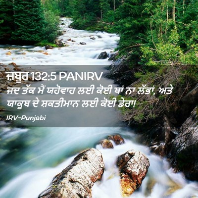 Picture 02 - ਜ਼ਬੂਰ 132:5 PANIRV - ਜਦ ਤੱਕ ਮੈਂ ਯਹੋਵਾਹ - Bible Verse Picture