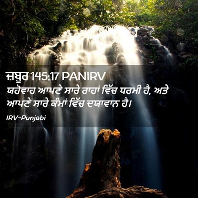 Picture 02 - ਜ਼ਬੂਰ 145:17 PANIRV - ਯਹੋਵਾਹ ਆਪਣੇ ਸਾਰੇ - Bible Verse Picture