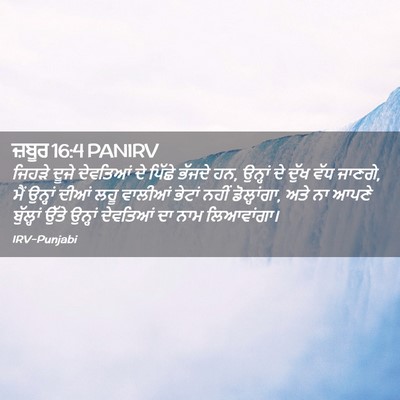 Picture 02 - ਜ਼ਬੂਰ 16:4 PANIRV - ਜਿਹੜੇ ਦੂਜੇ - Bible Verse Picture