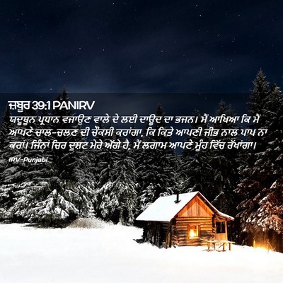 Picture 02 - ਜ਼ਬੂਰ 39:1 PANIRV - ਯਦੂਥੂਨ ਪ੍ਰਧਾਨ - Bible Verse Picture