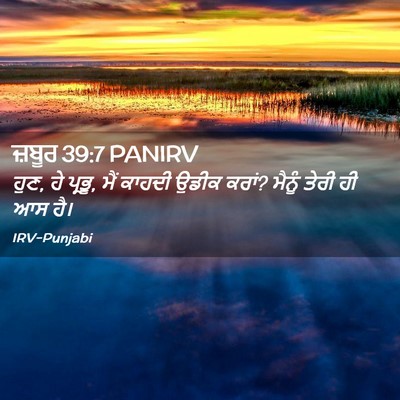 Picture 02 - ਜ਼ਬੂਰ 39:7 PANIRV - ਹੁਣ, ਹੇ ਪ੍ਰਭੂ, ਮੈਂ - Bible Verse Picture