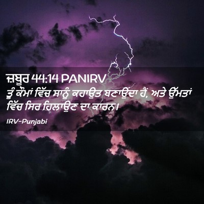 Picture 02 - ਜ਼ਬੂਰ 44:14 PANIRV - ਤੂੰ ਕੌਮਾਂ ਵਿੱਚ - Bible Verse Picture