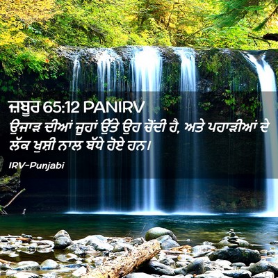 Picture 02 - ਜ਼ਬੂਰ 65:12 PANIRV - ਉਜਾੜ ਦੀਆਂ ਜੂਹਾਂ - Bible Verse Picture