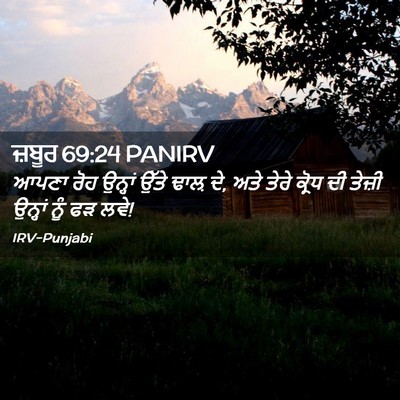 Picture 02 - ਜ਼ਬੂਰ 69:24 PANIRV - ਆਪਣਾ ਰੋਹ ਉਨ੍ਹਾਂ - Bible Verse Picture