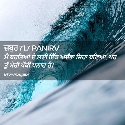 Picture 02 - ਜ਼ਬੂਰ 71:7 PANIRV - ਮੈਂ ਬਹੁਤਿਆਂ ਦੇ ਲਈ - Bible Verse Picture