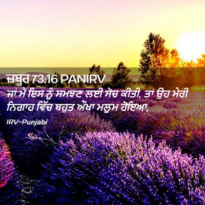 Picture 02 - ਜ਼ਬੂਰ 73:16 PANIRV - ਜਾਂ ਮੈਂ ਇਸ ਨੂੰ ਸਮਝਣ - Bible Verse Picture
