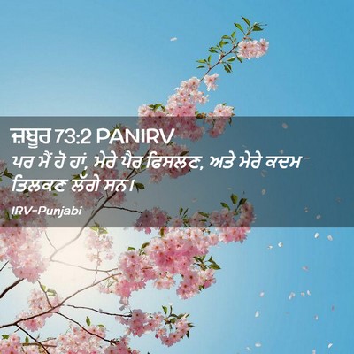 Picture 02 - ਜ਼ਬੂਰ 73:2 PANIRV - ਪਰ ਮੈਂ ਹੋ ਹਾਂ, ਮੇਰੇ - Bible Verse Picture