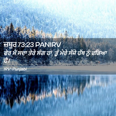 Picture 02 - ਜ਼ਬੂਰ 73:23 PANIRV - ਫੇਰ ਮੈਂ ਸਦਾ ਤੇਰੇ - Bible Verse Picture