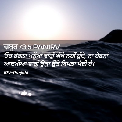 Picture 02 - ਜ਼ਬੂਰ 73:5 PANIRV - ਓਹ ਹੋਰਨਾਂ ਮਨੁੱਖਾਂ - Bible Verse Picture