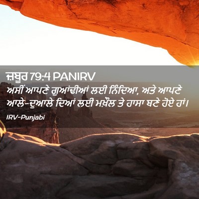 Picture 02 - ਜ਼ਬੂਰ 79:4 PANIRV - ਅਸੀਂ ਆਪਣੇ - Bible Verse Picture