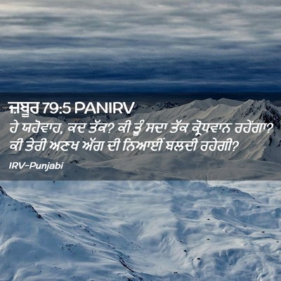 Picture 02 - ਜ਼ਬੂਰ 79:5 PANIRV - ਹੇ ਯਹੋਵਾਹ, ਕਦ ਤੱਕ? - Bible Verse Picture