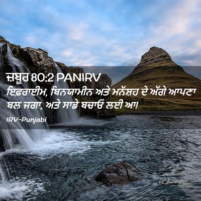 Picture 02 - ਜ਼ਬੂਰ 80:2 PANIRV - ਇਫ਼ਰਾਈਮ, ਬਿਨਯਾਮੀਨ - Bible Verse Picture